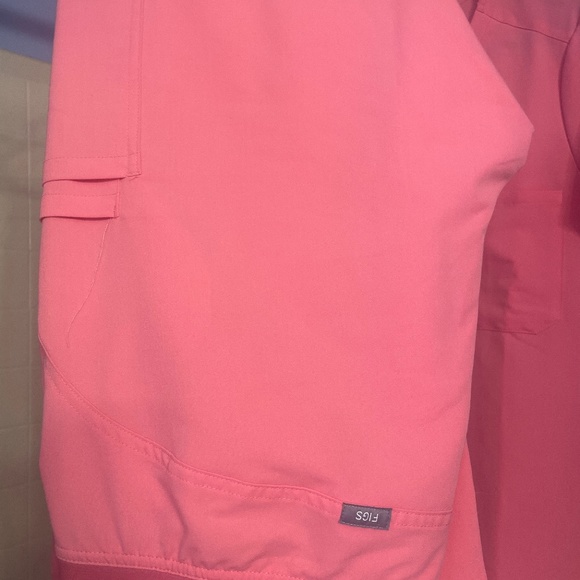 Figs Other Nwot Figs Neon Pink Set L Top And Xl Petite Bottom